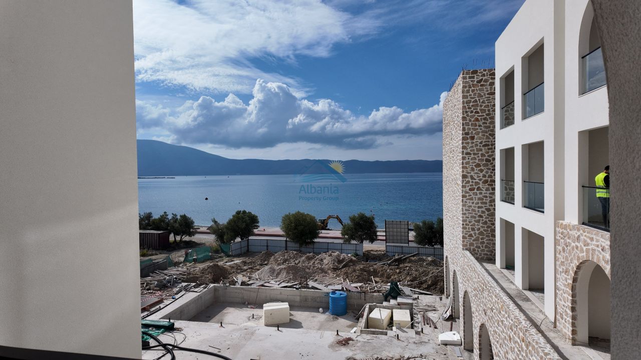 Sea View Apartment For Sale In Radhime Vlore Albania In A New Residence Built With High Quality Just On The First Line Of Construction
